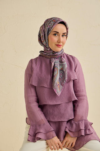 Silk Home Twill İpek Eşarp 11504-18 - Twill İpek Eşarp - | Silk Home