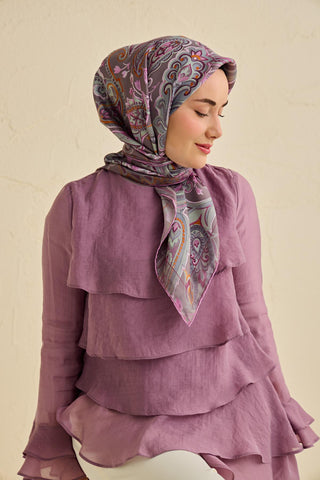Silk Home Twill İpek Eşarp 11504-18 - Twill İpek Eşarp - | Silk Home