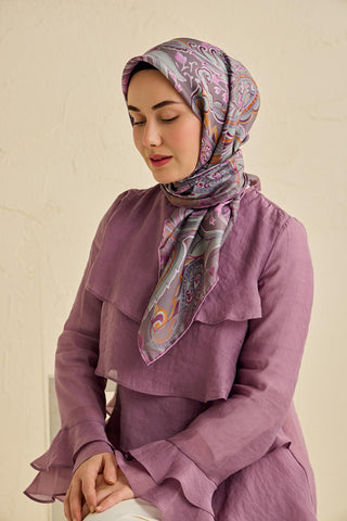 Silk Home Twill İpek Eşarp 11504-18 - Twill İpek Eşarp - | Silk Home