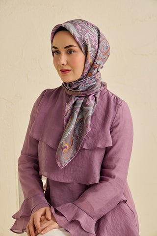 Silk Home Twill İpek Eşarp 11504-18 - Twill İpek Eşarp - | Silk Home