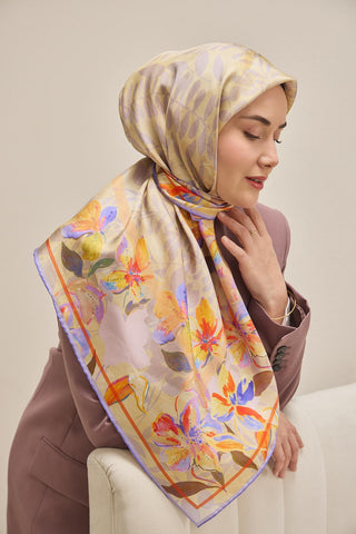 Twill İpek Eşarp Evreka Butter Yellow 90x90