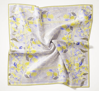 Twill İpek Eşarp Evreka Soluk Lila 90x90 - Twill İpek Eşarp - | Silk Home