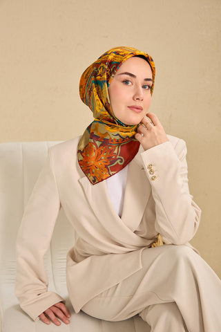 Silk Home Twill İpek Eşarp 11512-07 - Twill İpek Eşarp - | Silk Home