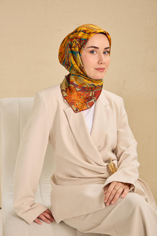 Silk Home Twill İpek Eşarp 11512-07 - Twill İpek Eşarp - | Silk Home