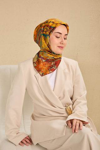 Silk Home Twill İpek Eşarp 11512-07 - Twill İpek Eşarp - | Silk Home