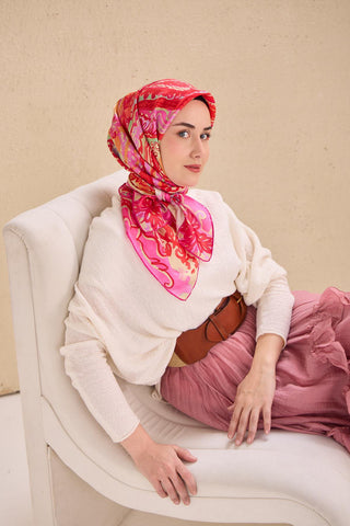 Silk Home Twill İpek Eşarp 11512-14 - Twill İpek Eşarp - | Silk Home