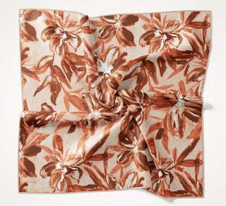 Twill İpek Eşarp Sulu Boya Turuncu 90x90