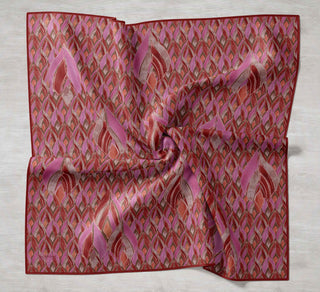 Twill İpek Eşarp Serenit Fuşya 90x90