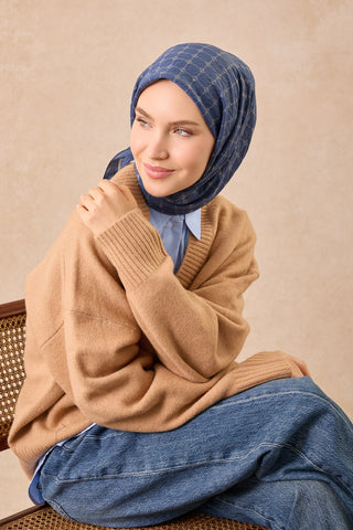 Silkhome Olinda Eşarp İndigo