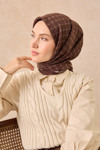 Silkhome Olinda Eşarp Kahverengi
