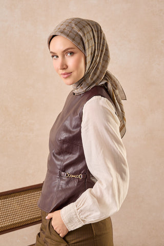 Silkhome Olinda Eşarp Koyu Gri - Olinda Eşarp - | Silk Home