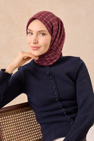 Silkhome Olinda Eşarp Koyu Mürdüm
