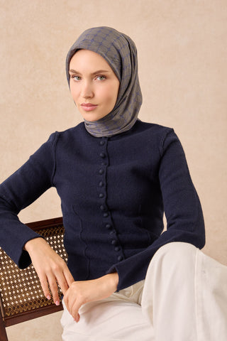 Silkhome Olinda Eşarp Yeşil Gri