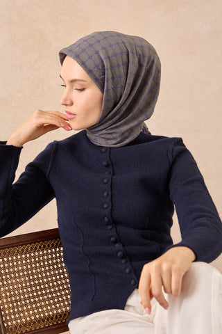 Silkhome Olinda Eşarp Yeşil Gri