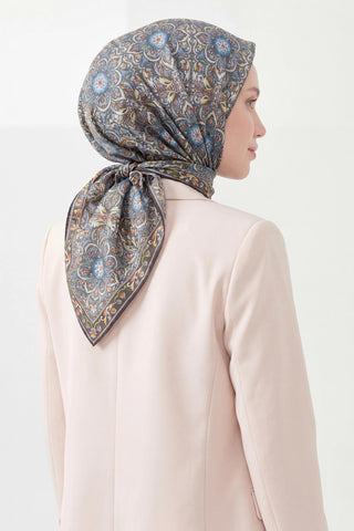 Soft Eşarp Antrasit 90x90 - Soft Eşarp - | Silk Home