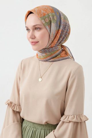 Soft Eşarp Authentic Açık Turuncu
