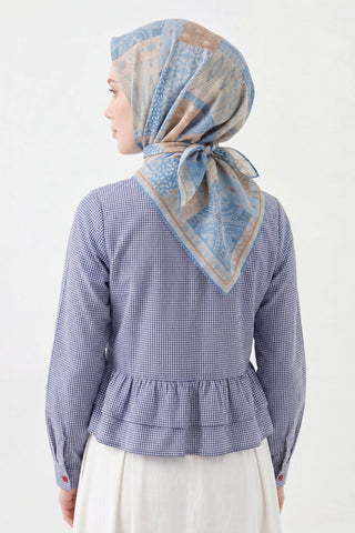 Soft Eşarp Authentic Bebe Mavisi - Soft Eşarp - | Silk Home