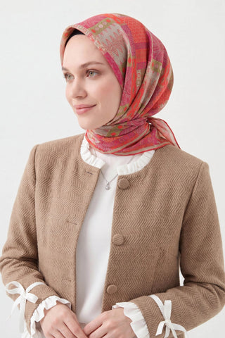 Soft Eşarp Authentic Fuşya - Soft Eşarp - | Silk Home