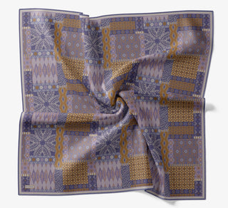 Soft Eşarp Authentic Mavi Lila - Soft Eşarp - | Silk Home