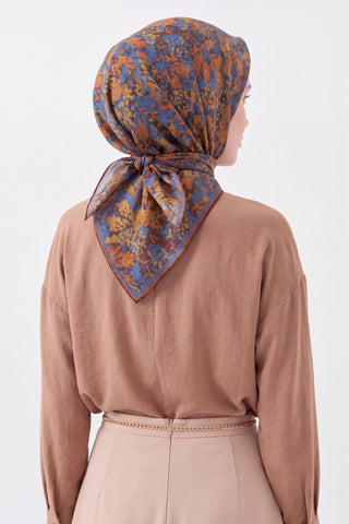 Soft Eşarp Autumn Bloom Hardal - Soft Eşarp - | Silk Home