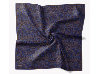 Soft Eşarp Autumn Bloom Saks Mavisi