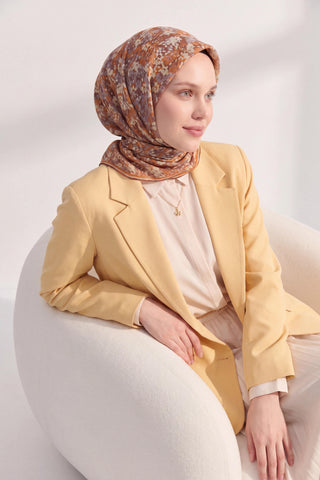 Soft Eşarp Autumn Bloom Taba
