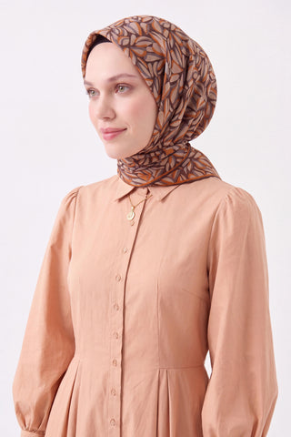 Soft Eşarp Çakıl Taşı Kahverengi