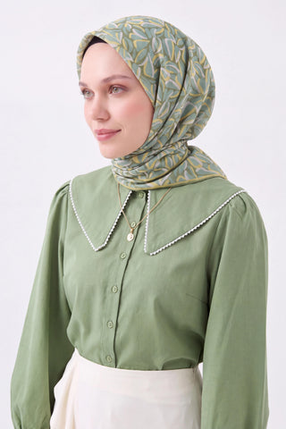 Soft Eşarp Çakıl Taşı Mint Yeşili - Soft Eşarp - | Silk Home