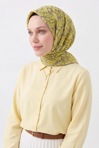 Soft Eşarp Çakıl Taşı Parlak Sarı