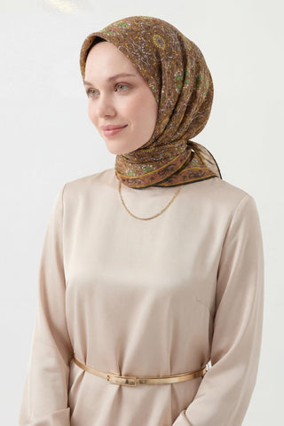 Soft Eşarp Çikolata Kahve 90x90
