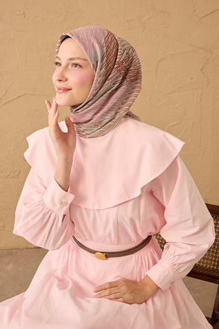 Soft Eşarp Eskiz Gümüş - Soft Eşarp - | Silk Home
