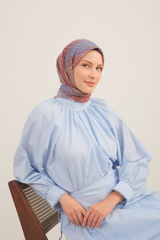 Soft Eşarp Eskiz Mocha Mousse - Soft Eşarp - | Silk Home