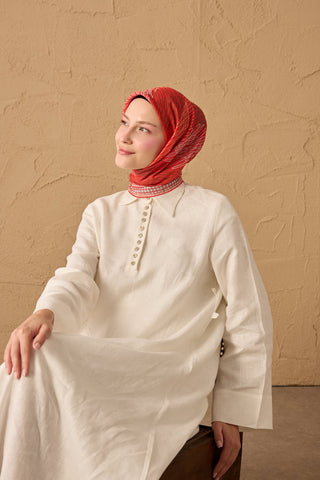 Soft Eşarp Eskiz Narçiçeği - Soft Eşarp - | Silk Home