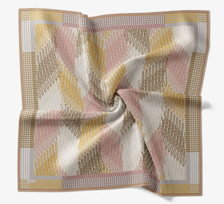Soft Eşarp Eskiz Pudra - Soft Eşarp - | Silk Home