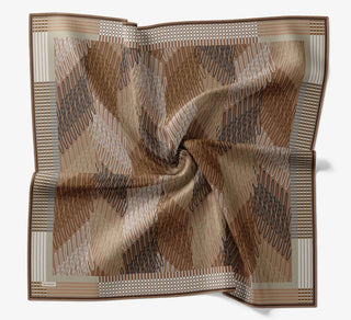Soft Eşarp Eskiz Pudra Vizon - Soft Eşarp - | Silk Home
