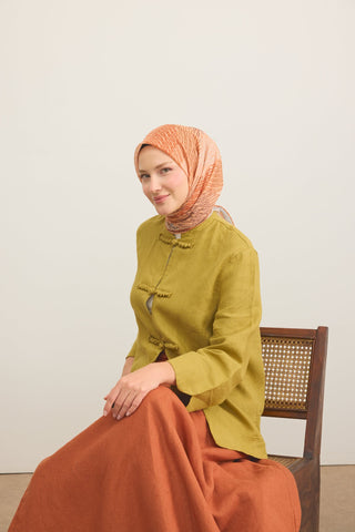 Soft Eşarp Eskiz Yavruağzı - Soft Eşarp - | Silk Home