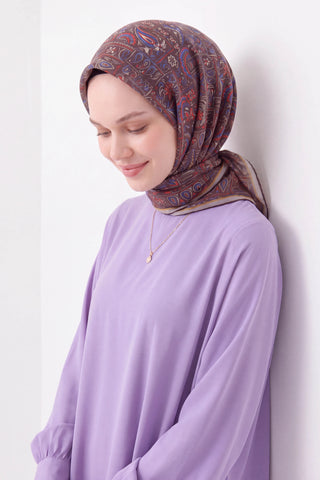 Soft Eşarp Etnik Acı Kahve