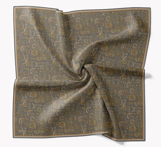 Soft Eşarp Etnik Füme - Soft Eşarp - | Silk Home
