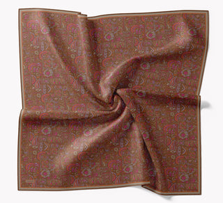 Soft Eşarp Etnik Kiremit - Soft Eşarp - | Silk Home