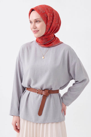 Soft Eşarp Etnik Kırmızı - Soft Eşarp - | Silk Home