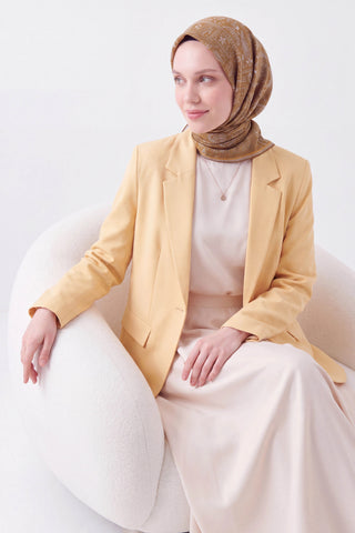 Soft Eşarp Etnik Olive