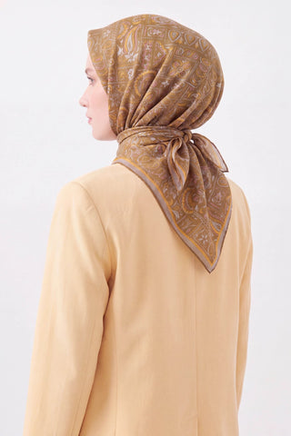 Soft Eşarp Etnik Olive - Soft Eşarp - | Silk Home