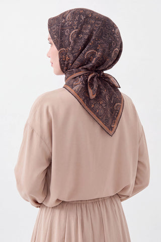 Soft Eşarp Etnik Siyah