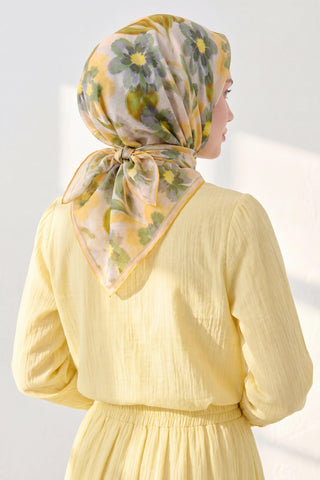 Soft Eşarp Fleur Sarı