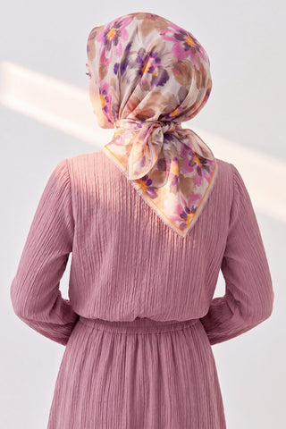 Soft Eşarp Fleur Sütlü Kahve
