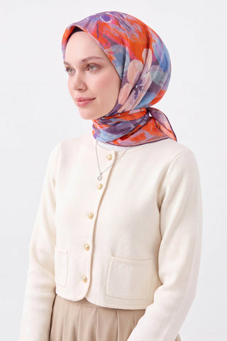 Soft Eşarp Flower Llia - Soft Eşarp - | Silk Home
