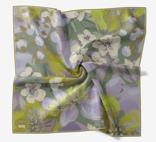 Soft Eşarp Flower Su Yeşili