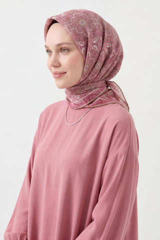 Soft Eşarp Fuşya 90x90 - Soft Eşarp - | Silk Home