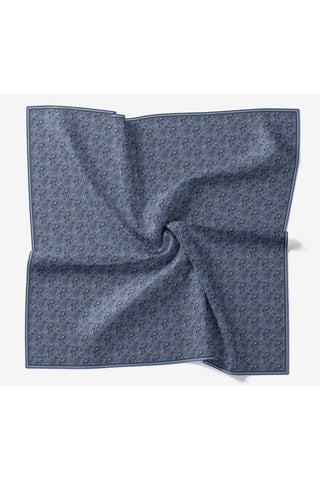 Soft Eşarp Garden Mavi 90x90