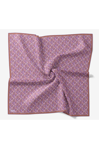 Soft Eşarp Garden Mor 90x90 | Silk Home